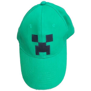 Minecraft Zombie Kids Baseball Cap Kelly Green Youth One Size